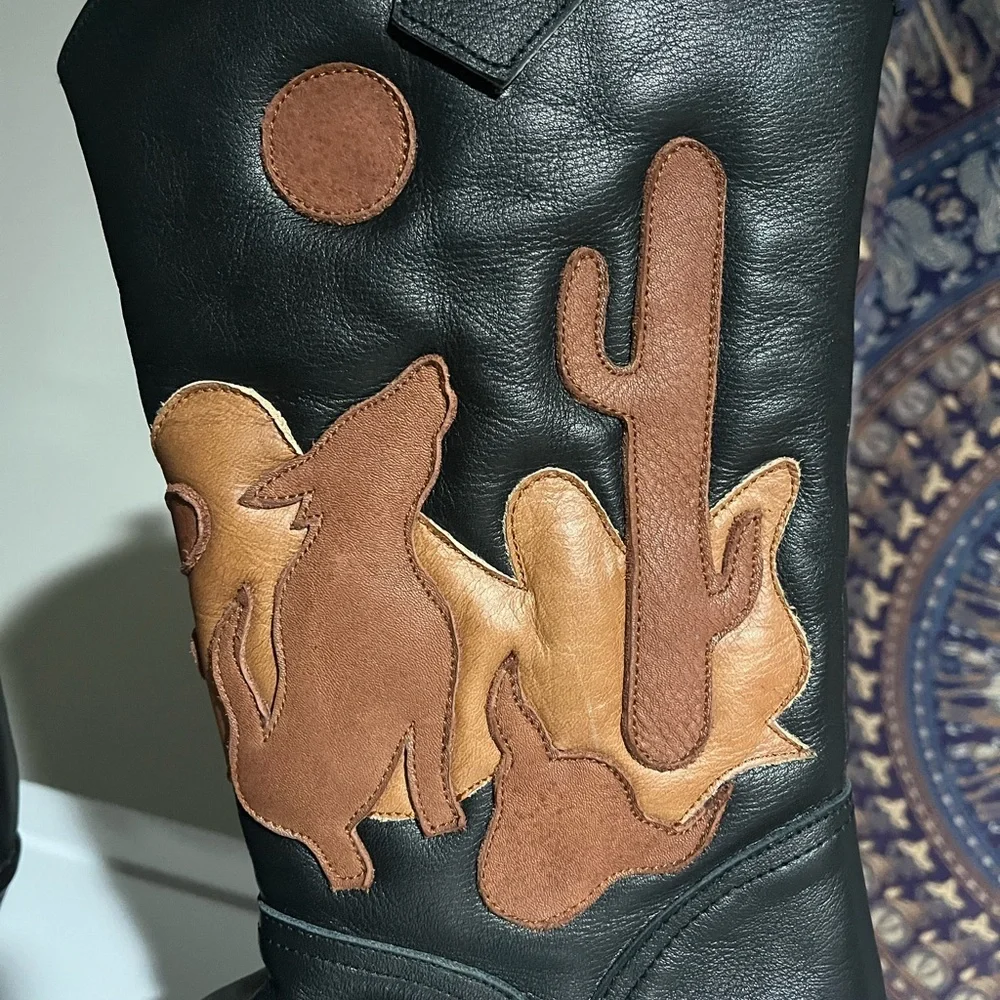 Chasing Unicorns Desperado Leather Cowboy Boots - Picture 4 of 11